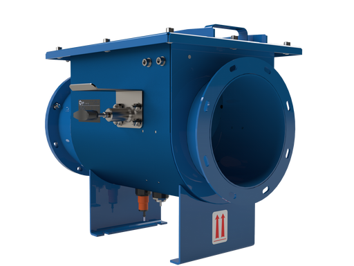 explosion isolation flap valve
